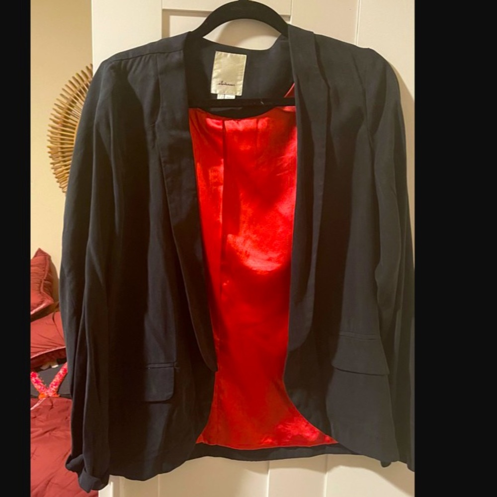 Black suede blazer